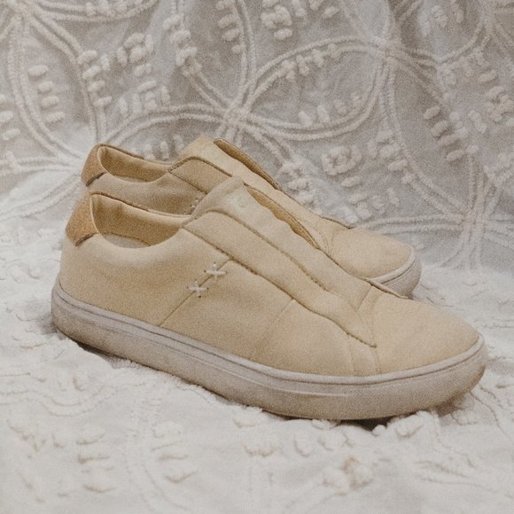 Onitsuka Tiger by Asics Shoes - Onitsuka Tiger Slip on Leather Beige Sneaker